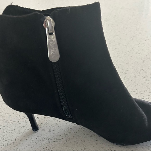 Charles by Charles David women’s suede accurate ankle booties  size 6.5 black - Picture 1 of 5
